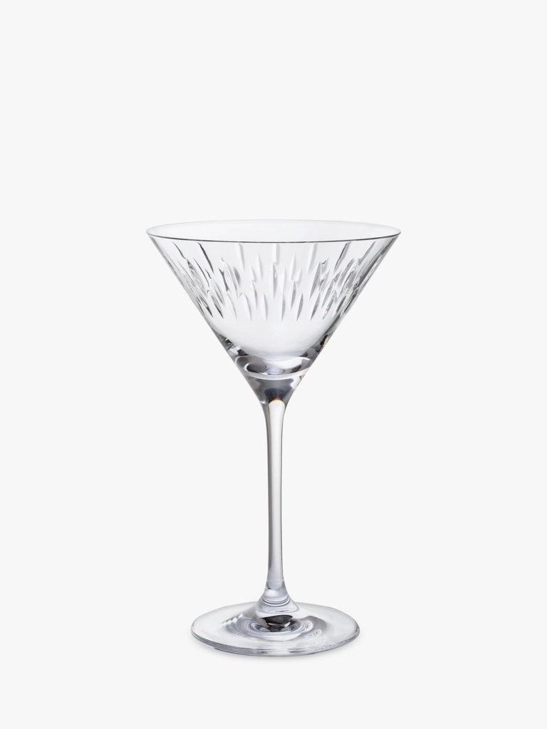dartington crystal limelight cut martini glass