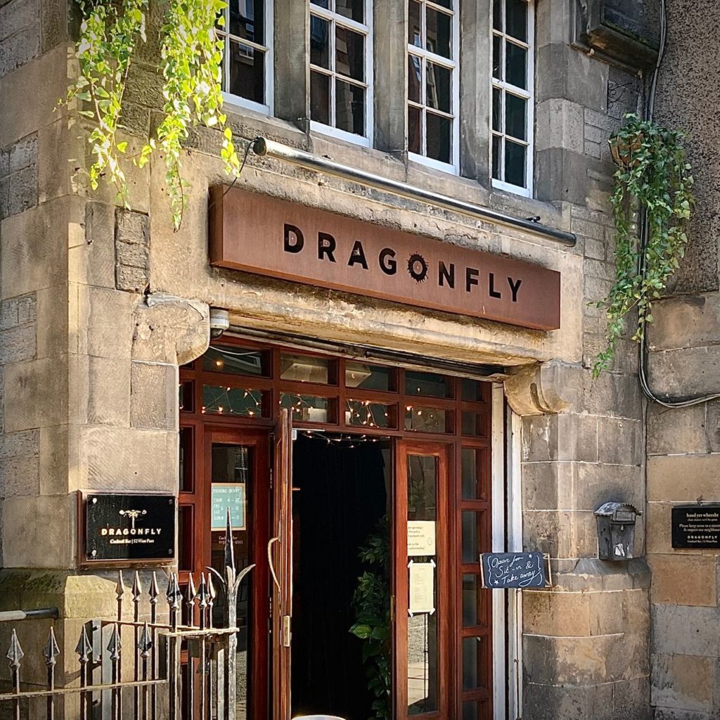 The outside of Dragonfly, one of the best bars in Edinburgh
