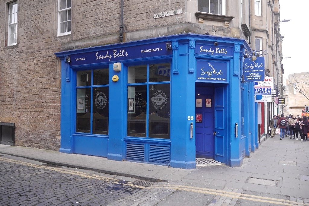 Sandy Bells, long seen to be one of the best bars in Edinburgh city