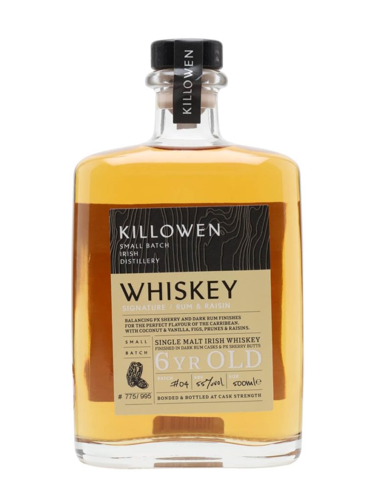 Killowen Rum and Raisin Batch Single Malt Irish Whiskey