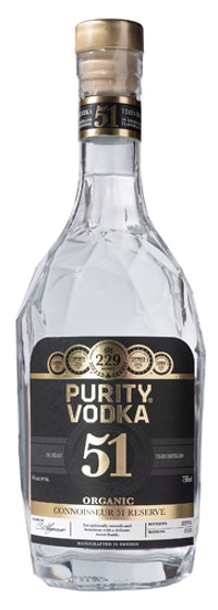 Purity connoisseur 51 reserve organic vodka